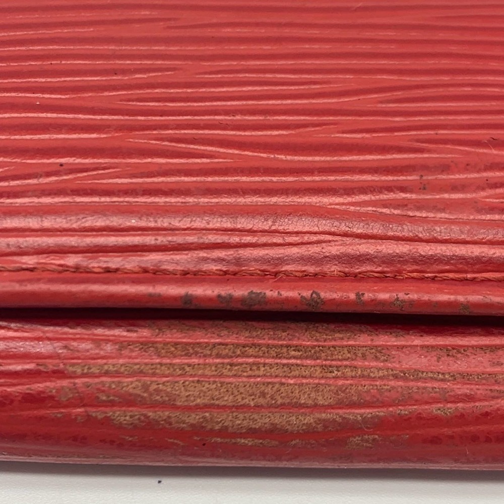 LOUIS VUITTON red leather key holder wallet - Picture 3 of 16
